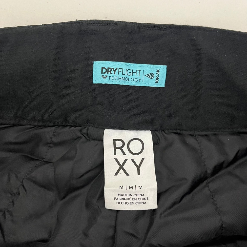 Roxy DryFlight 10K/3K Black Insulated Snowboard Ski Pants Womens Medium 1886122 - Picture 8 of 14